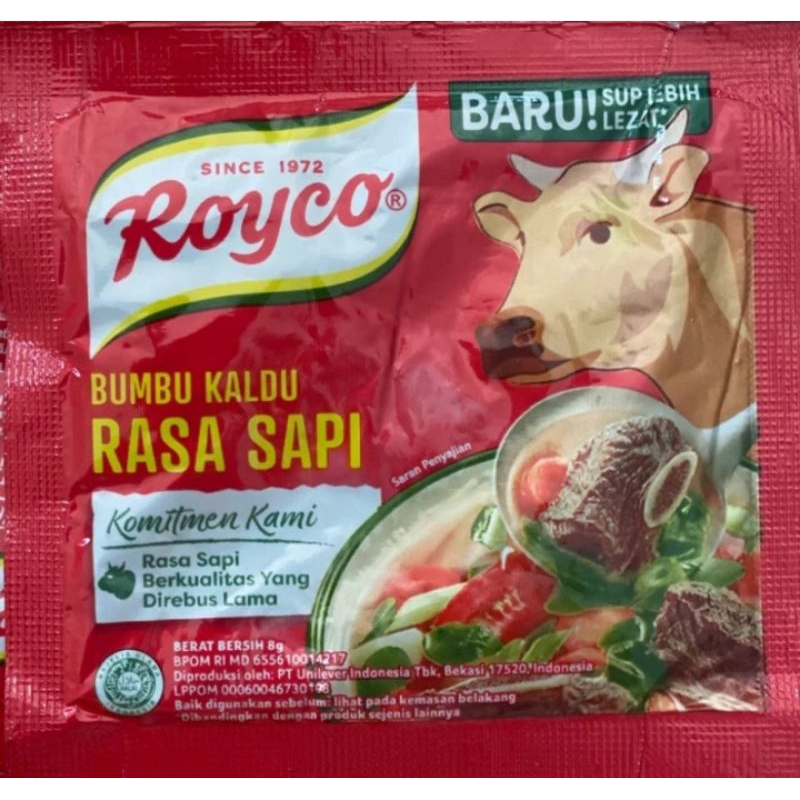 

royco renceng isi 12 sachet rasa ayam sapi penyedap rasa