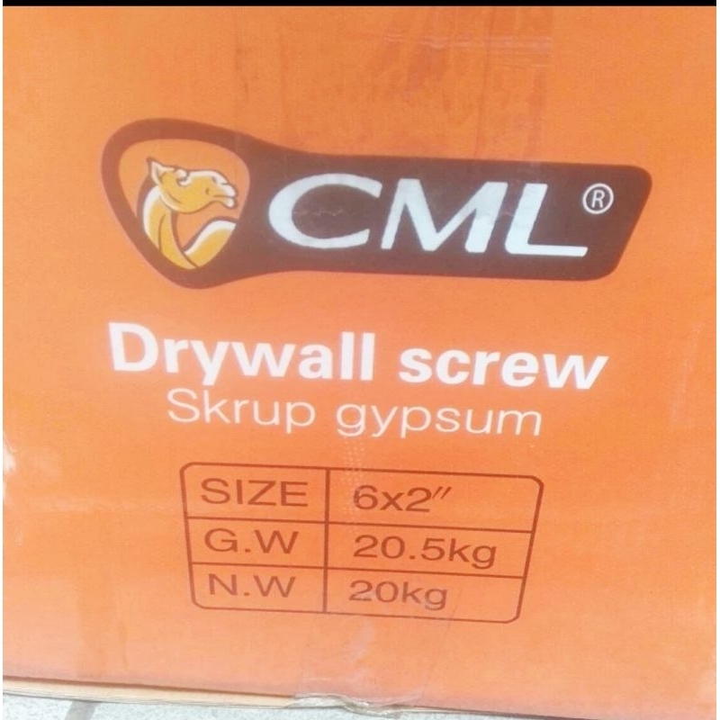 Sekrup Gypsum Camel 6x2/Sekrup Gypsum 5cm Camel