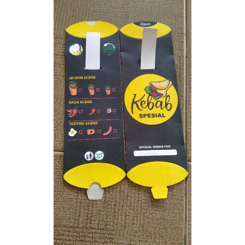 kotak kebab/kertas kebab/wadah kebab murah