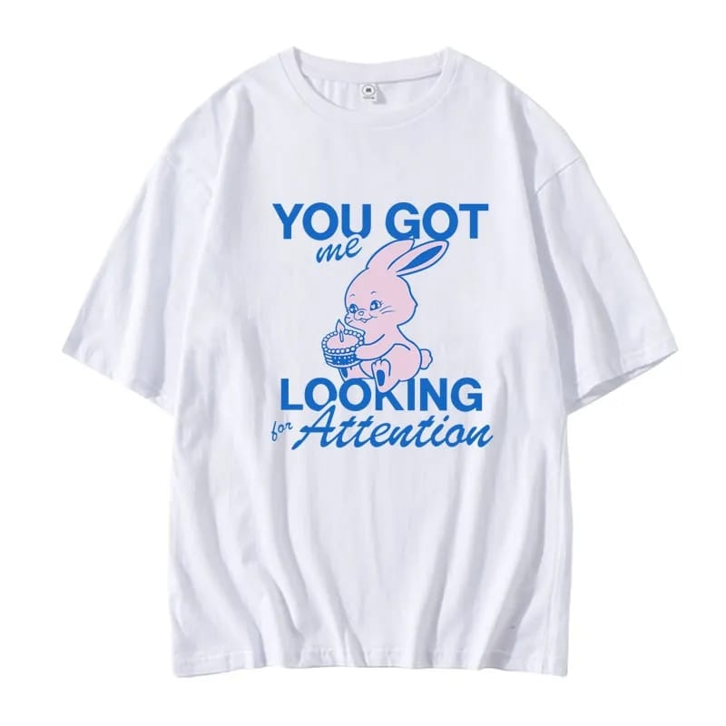 Hobsclothing - Baju Kaos & Baby Jumper & Tote Bag Lucu Anak & Dewasa YOU GOT ME LOOKING FOR ATTENTIO