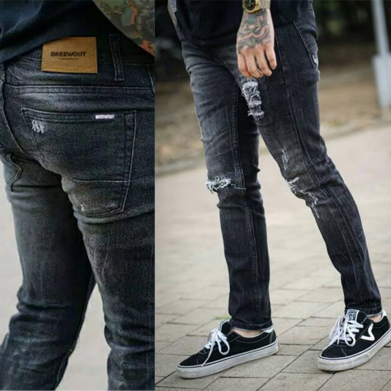 Celana Jeans Pria Black Viper APPAREL™ Destroy-VLG36 Series / Celana Jeans Sobek Salvage Win1171 Aut