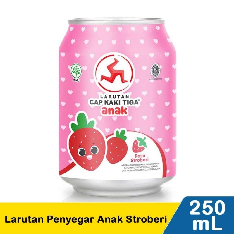 

Kaki Tiga Larutan Penyegar Anak Strawberry 250Ml