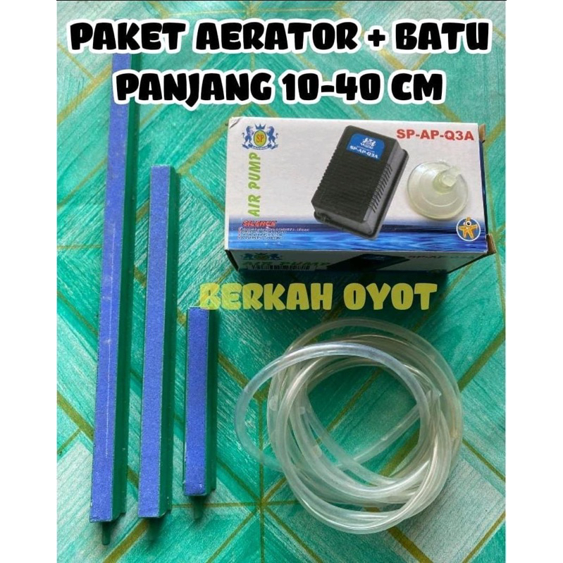 PAKET AERATOR + BATU AERATOR PANJANG 10-40 Cm