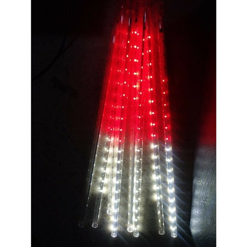LAMPU METEOR 50CM MERAH PUTIH RGB - Lampu Meteor Hujan Merah Putih