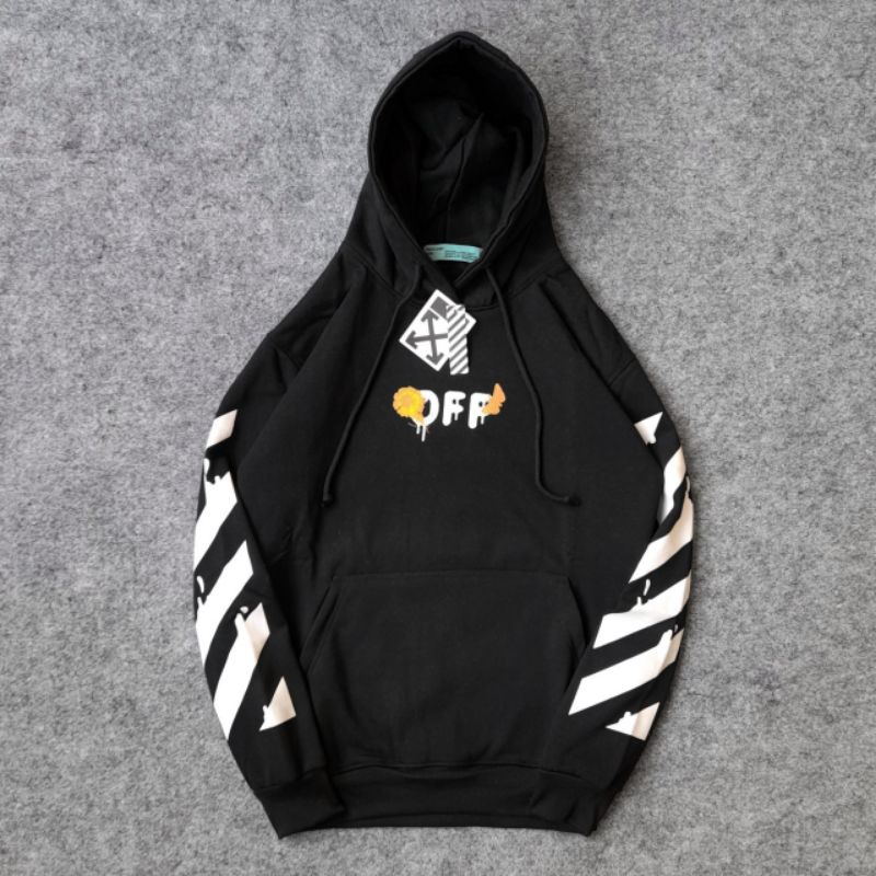 JAKET SWEATER HOODIE OFF WHITE