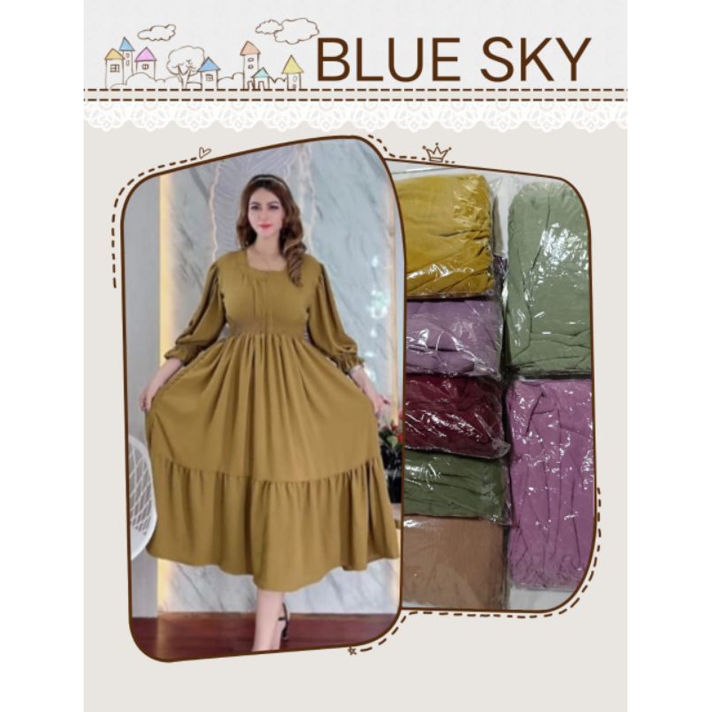 Dress Bali cringkel airflow Fuji karet pinggang