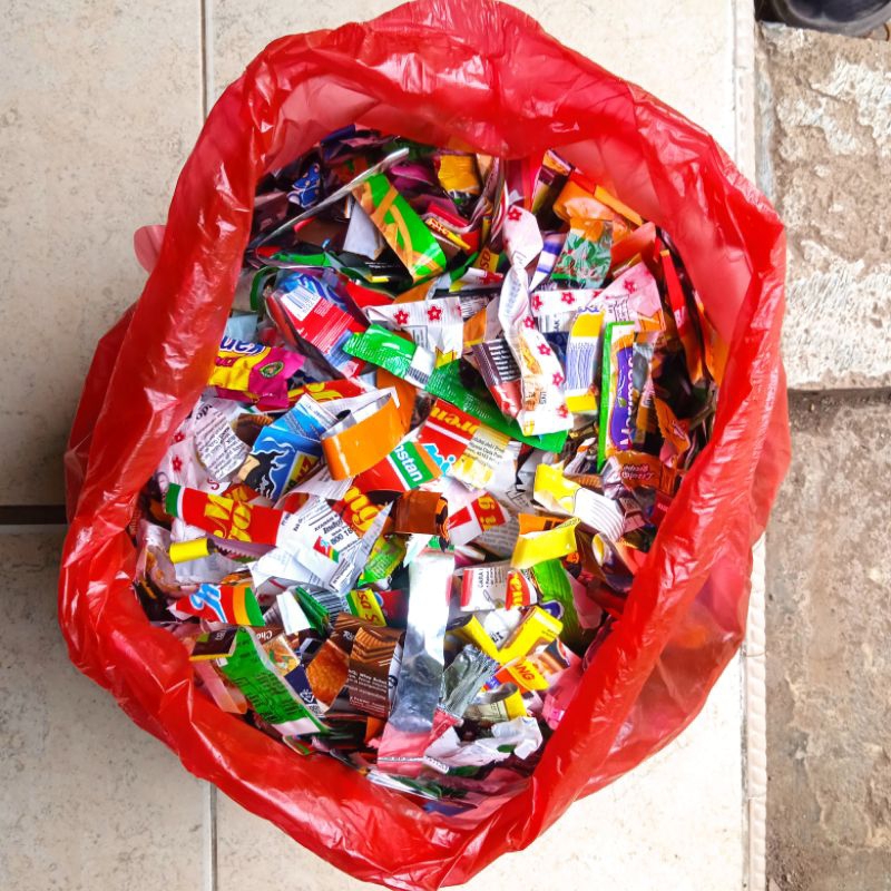 Bungkus Sampah Plastik Isian Ecobrick Isian ecobrick isian plastik siap pakai ECOBRICK