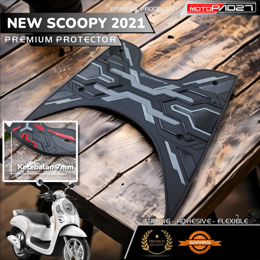 Motopad27 Karpet Scoopy Pijakan Kaki New Scoopy 2021-2023