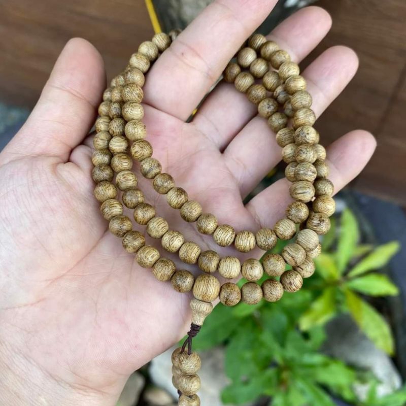 Tasbih Budha 108 Kayu Gaharu Aquilaria Papua 6 mm