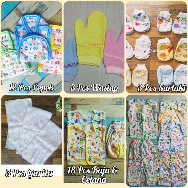 39 Pcs Set Perlengkapan Baju Bayi Baru Lahir