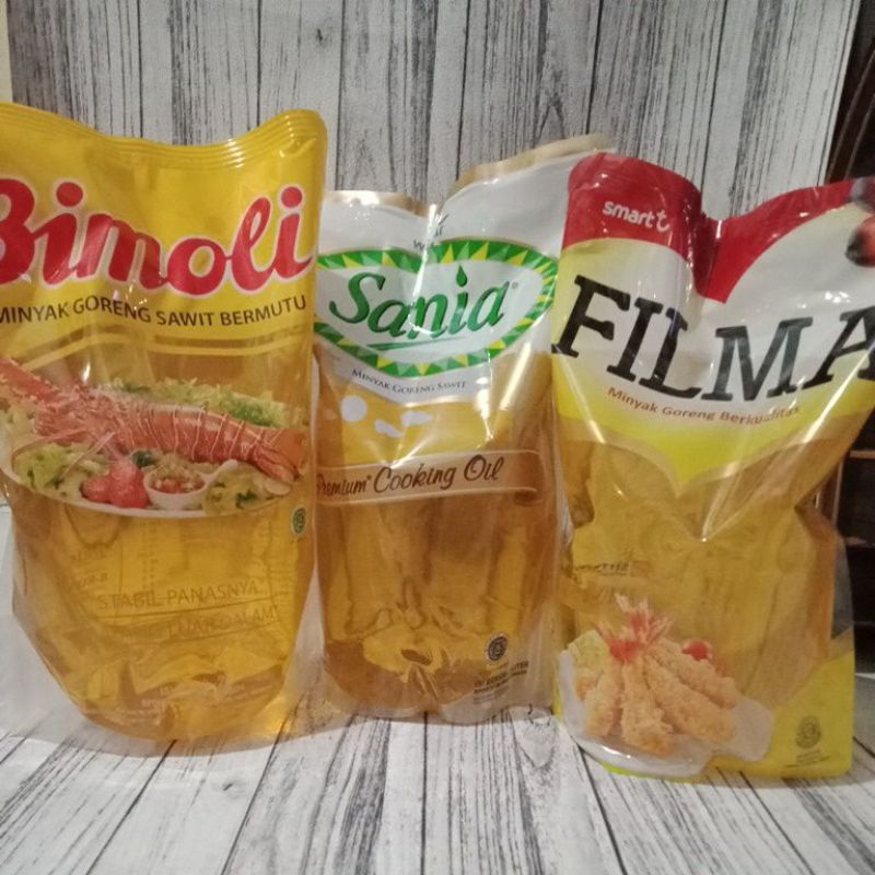 

Minyak goreng Bimoli Sania Filma 2 liter