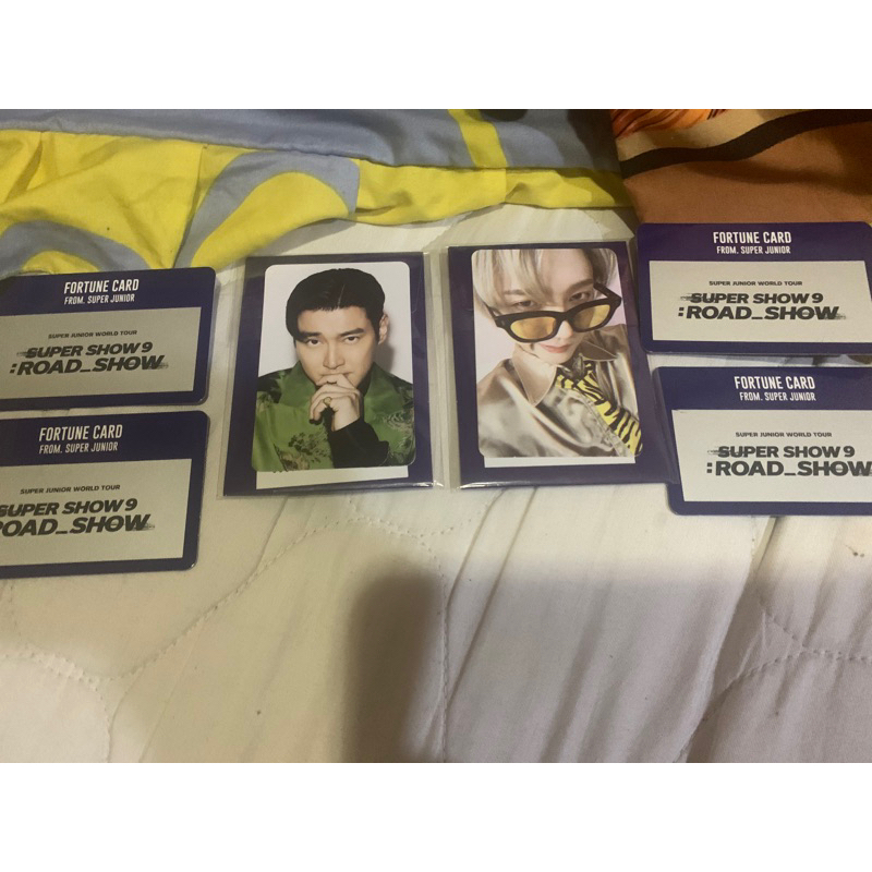 Super Junior Yesung Siwon Fortune Card Scratch SS9 Encore Photocard