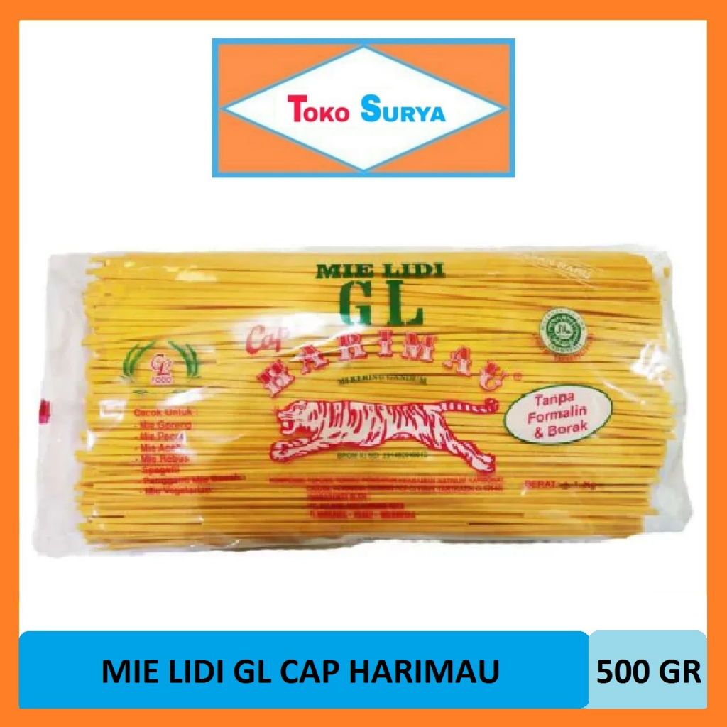 

Mie Lidi GL Cap Harimau Mi Kering Gandum 500 Gr