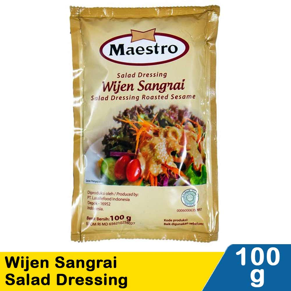 

MAESTRO WIJEN SANGRAI SALAD DRESSING KEMASAN 100GRAM