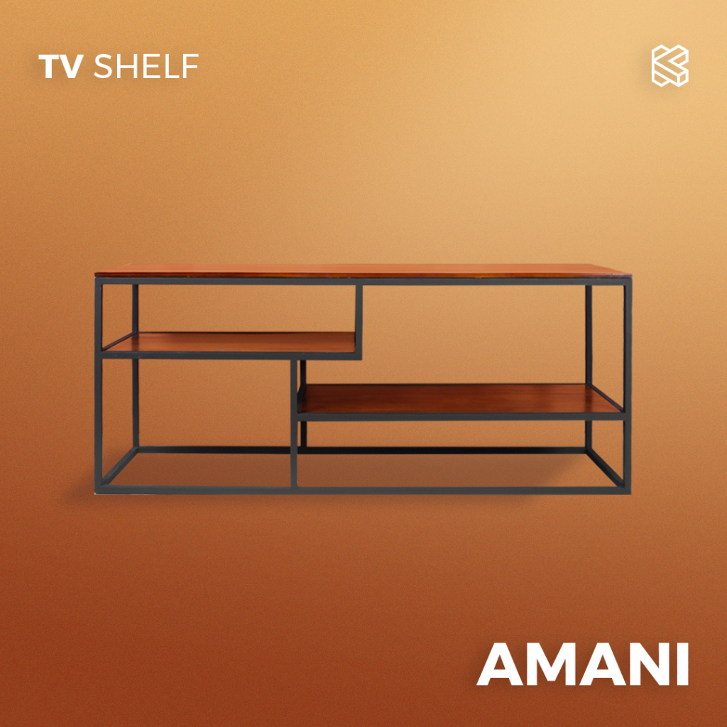 AMANI - Meja TV Minimalis / Lemari Industrial Rak TV Stand - KITANATA
