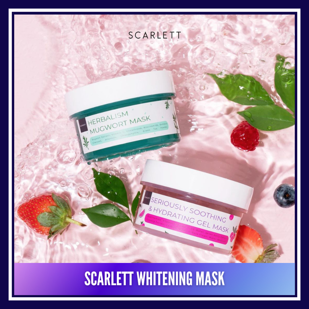 SCARLETT MASKER SERIOUSLY SOOTHING & HYDRATING GEL MASK - HERBALISM MUGWORT MASK ORIGINAL MASKER SCA