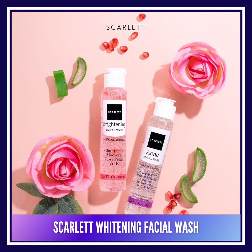 SCARLETT WHITENING FACIAL WASH ORIGINAL PEMBERSIH WAJAH SABUN CUCI MUKA PEMUTIH WAJAH SCARLET