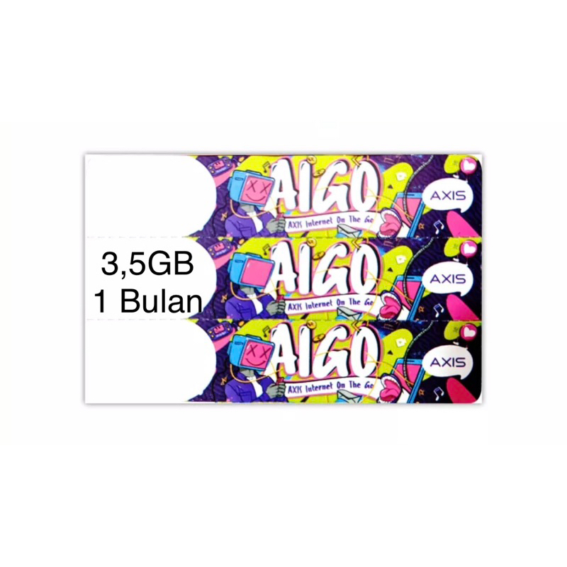 VOCER AXIS AIGO 3,5 GB 1 BULAN TERBARU