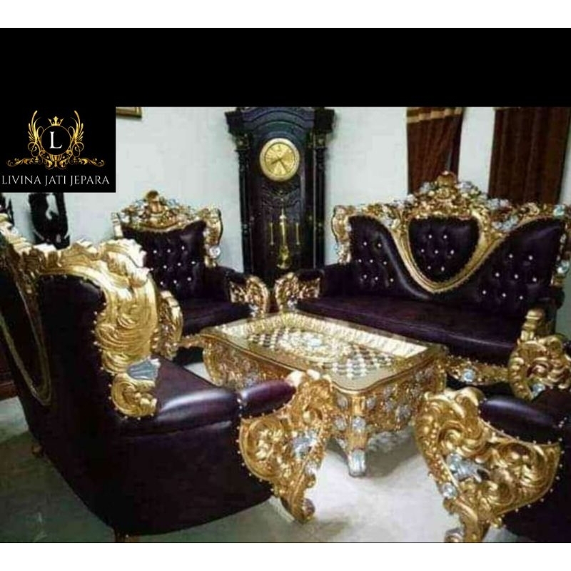 kursi tamu sofa bilagio/kursi tamu jati sofa mewah jati jepara