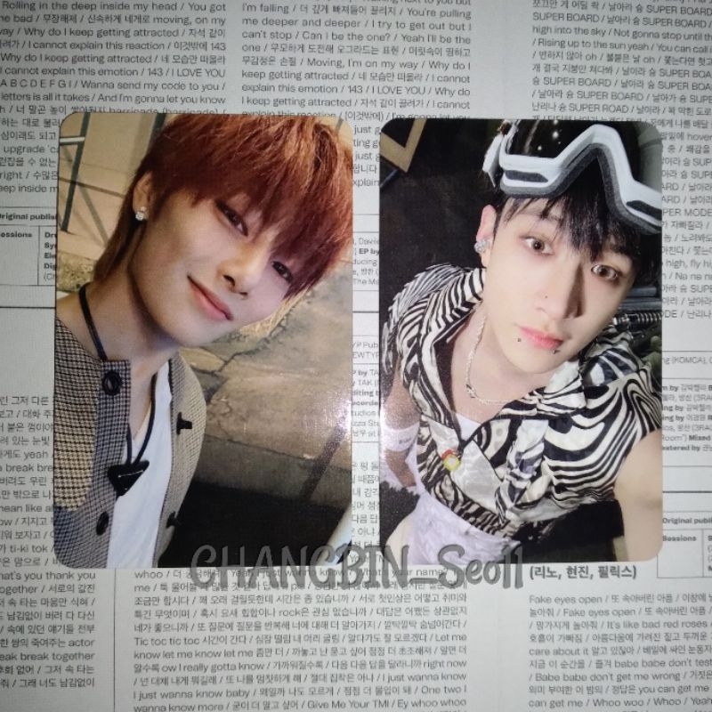 bang chan i.n jeongin 5 Star 5-STAR photocard pc concept A konsep double sided ds stray kids skz off