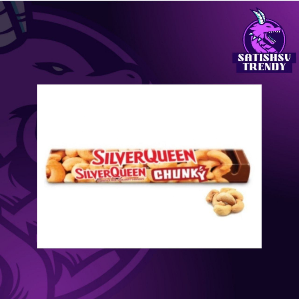 

silverqueen chunky bar 95 gr rasa cashew