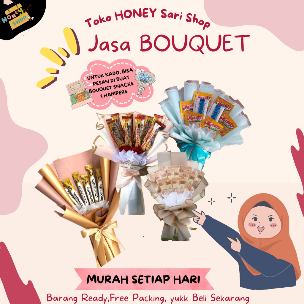 JASA KADO BOUQUETS SNACK/ KADO BUKET SNACK/ BUKET JAJAN / HAMPERS