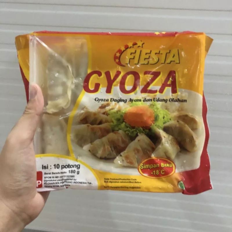 

HALAL Fiesta Gyoza Dumpling Daging Ayam Udang 180gr