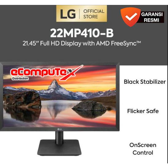 MONITOR LG LED 22MP410 22 INCH FULL HD IPS / LG 22-MP410 22"  GARANSI RESMI