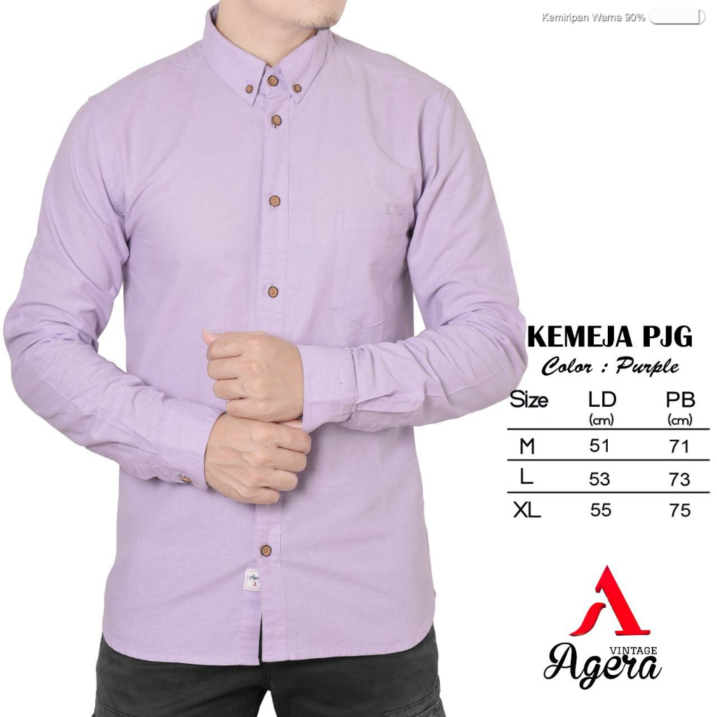 kemeja cowok/kemeja panjang/kemeja polos/kemeja termurah/kemeja agera