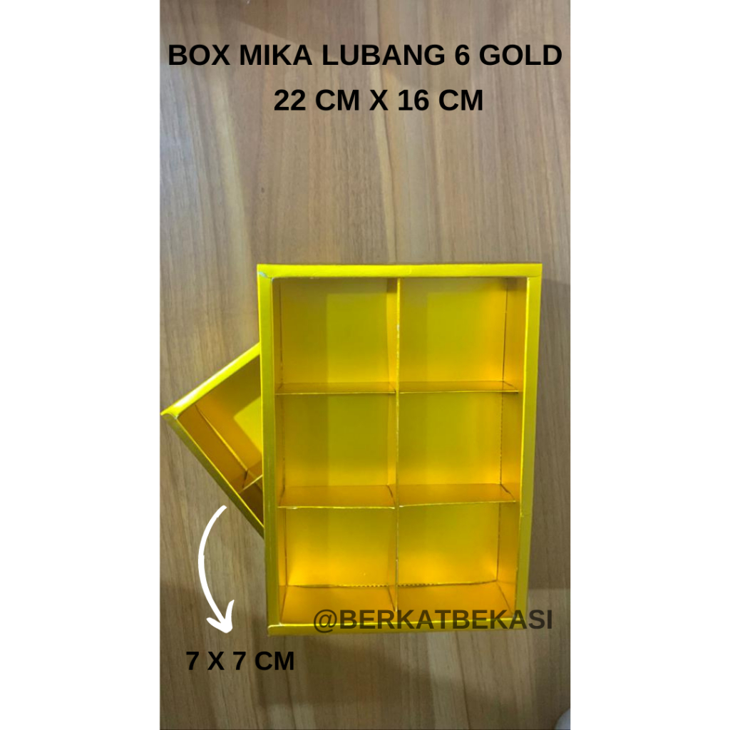 

BOX MIKA LUBANG GOLD/BOX MIKA LUBANG EMAS /DUS/BOX/MIKA/ PCS