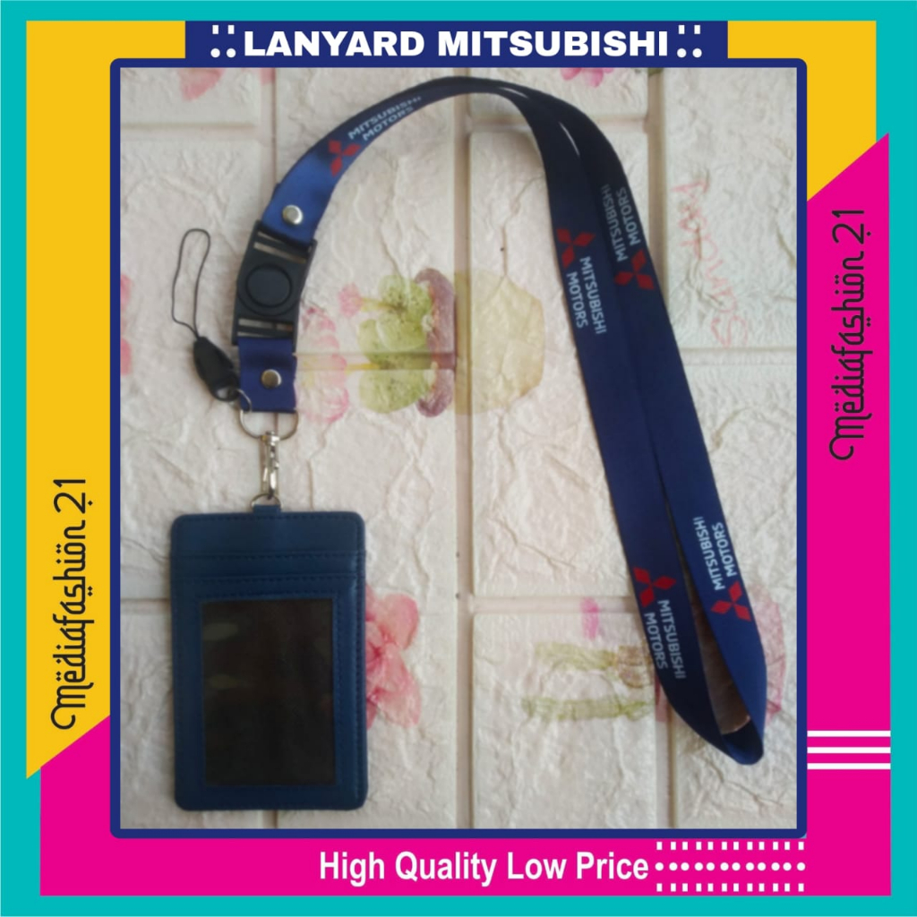 

Lanyard Tali Gantungan ID Card MITSUBISHI Sablon Free Strap HP/Flashdisk