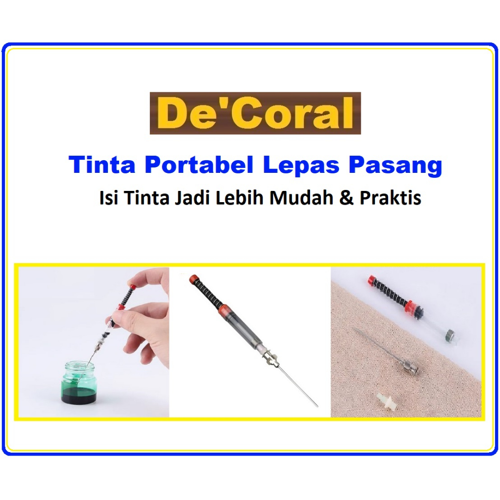 

Tinta Portabel Lepas Pasang Isi Tinta Jadi Lebih Mudah & Praktis| Pena | Alat Tulis | Pulpen