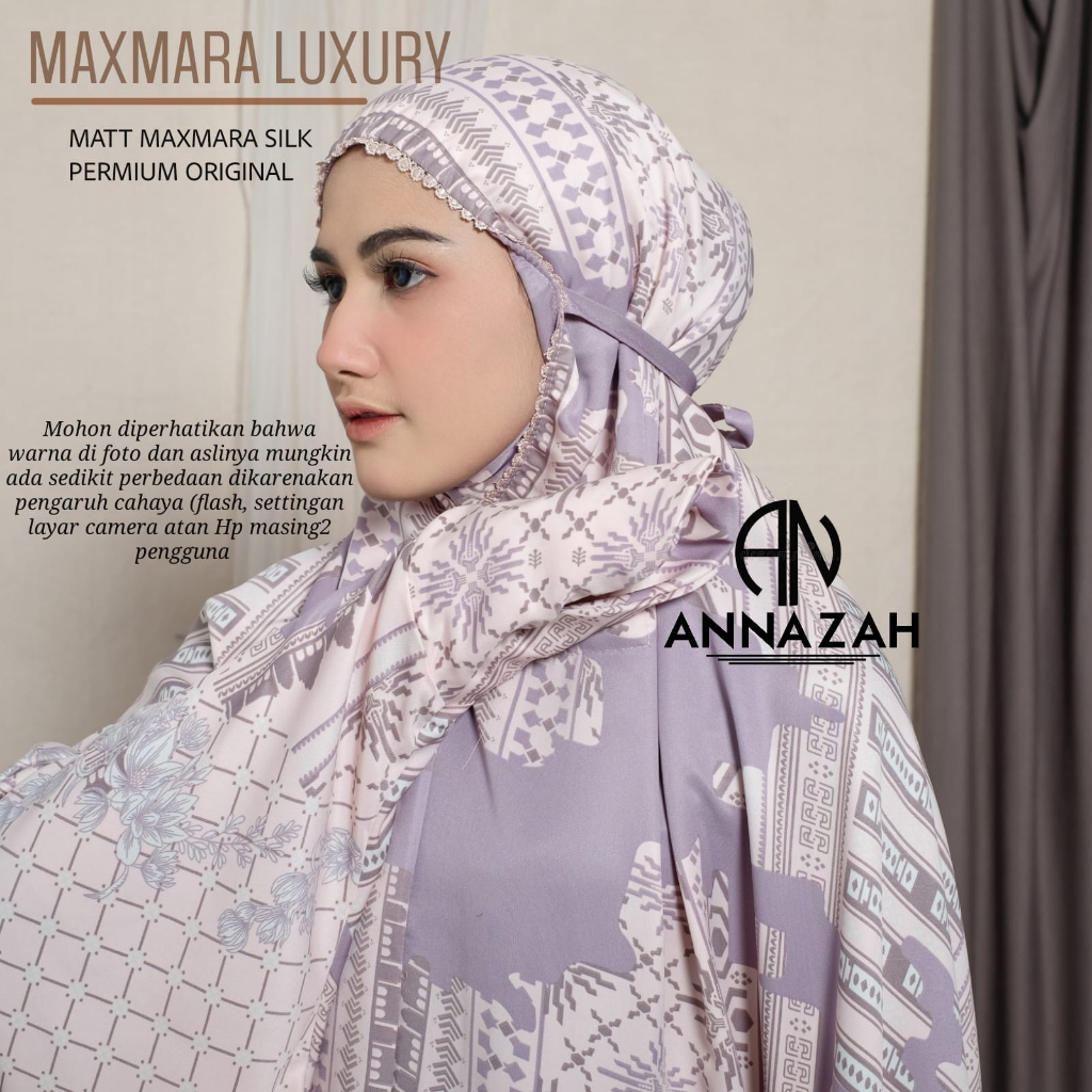 Annazah - Mukena Terusan Dewasa Silky Premium Mewah