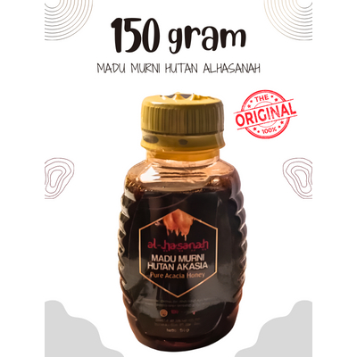 

150 gram_Madu Hutan Murni Al Hasanah_Madu Asli_Pure 100% Honey_Full Nectar_Original_Guarantee