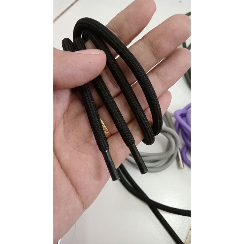 tali Hoodie/tali sepatu Polyester ujung mika