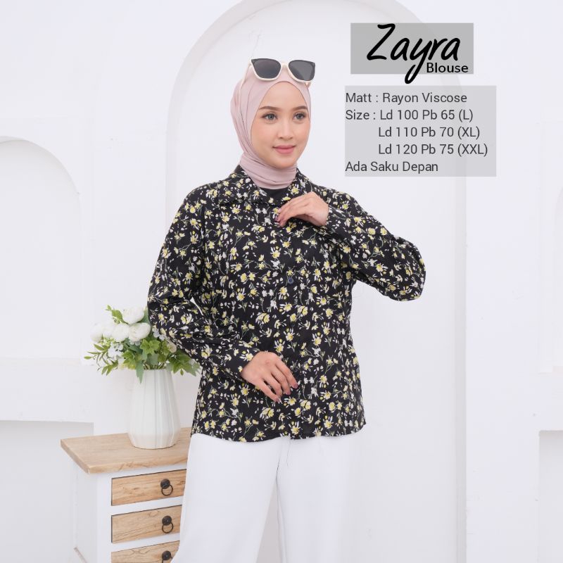 PROMO KEMEJA ATASAN JUMBO MOTIF RAYON VISCOSE LD 120