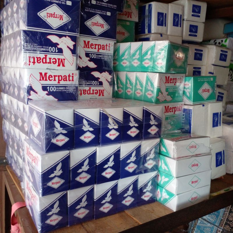 

Amplop kecil merpati biru dan merpati hijau 110x70 mm
