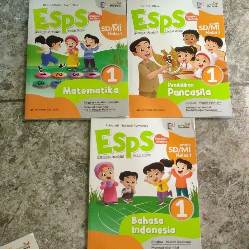 ESPS MATEMATIKA KELAS 1 SD, ESPS BAHASA INDONESIA KELAS 1, ESPS PENDIDIKAN PANCASILA KELAS 1, ESPS S