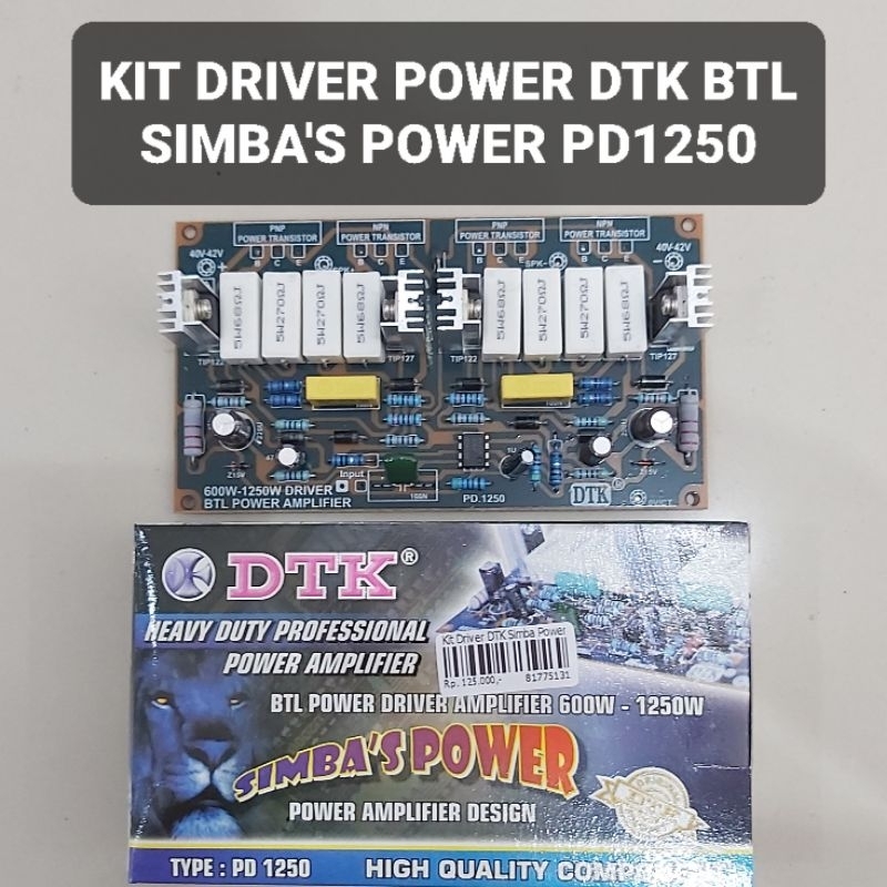 DTK Kit Driver Power BTL PD1250 Simba's Power Simba