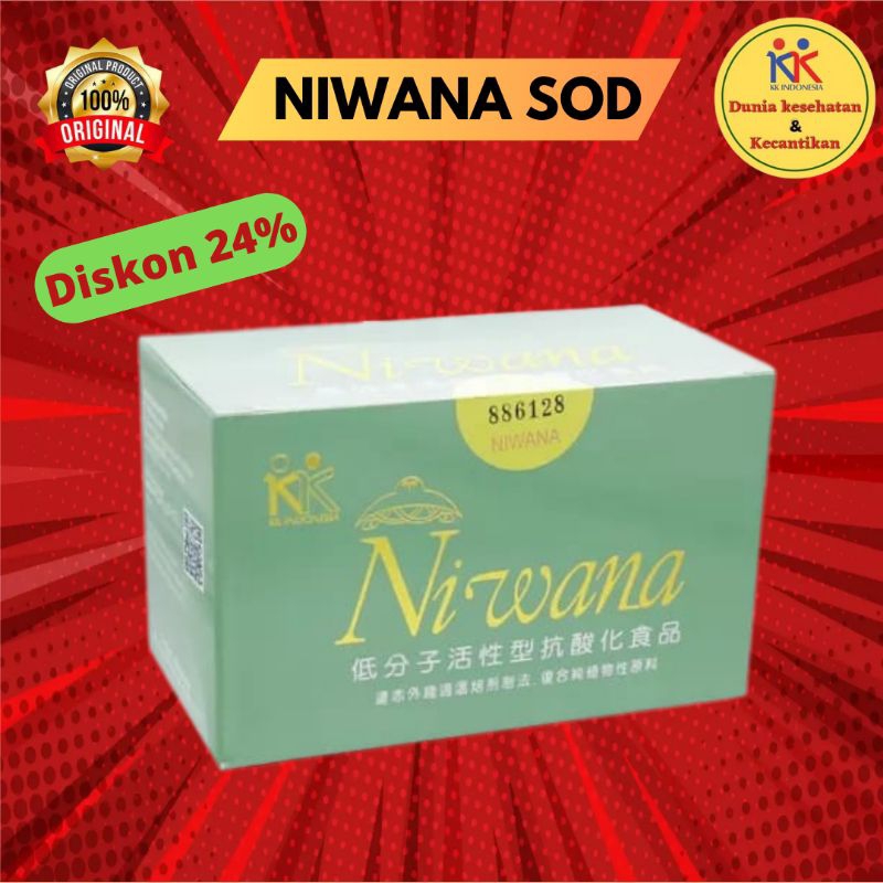 Niwana SOD Multi Antioksidan Tinggi Herbal Alami Untuk Mencegah Radikal Bebas Original KK Indonesia