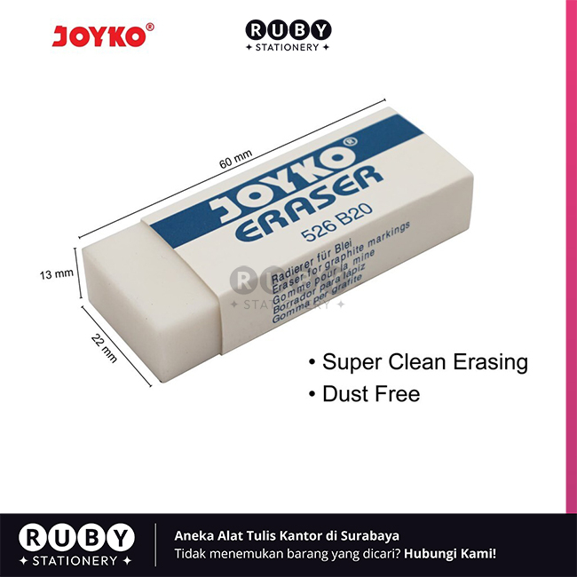 

RUBY STATIONERY Penghapus 526-B20 Joyko - Eraser