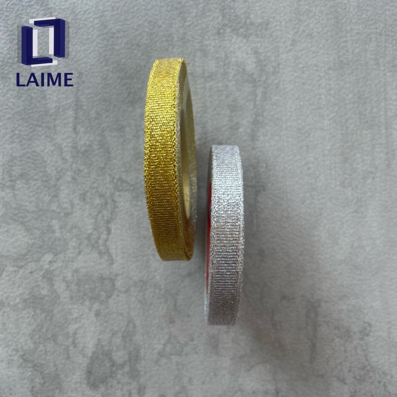 

Pita Glitter Metalik 3/8 Inch - Gliter Perak Emas 1cm 1 cm