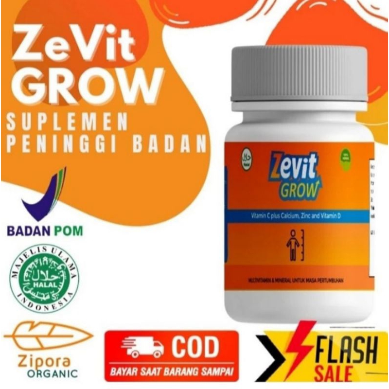 ZEVIT GROW PENINGGI BADAN / SUPLEMEN PENINGGI BADAN ORIGINAL