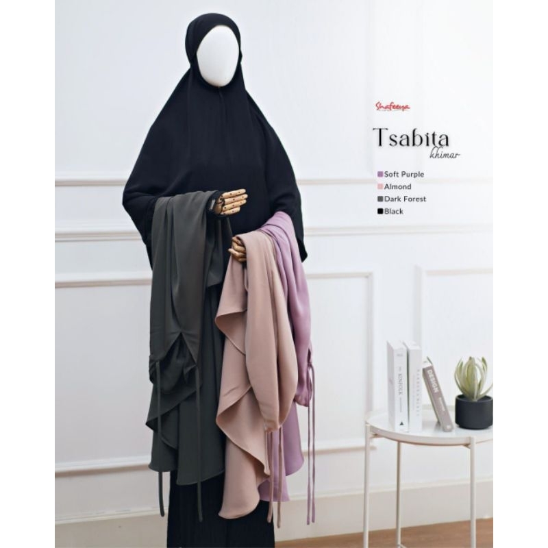 Tsabita Bergo Tali Jilbab Hijab Instan Santai Kerudung V shape Segitiga by Shafeeya