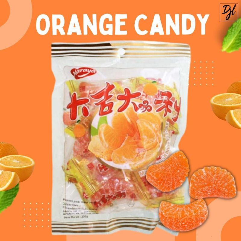 

Permen Jelly Jeruk Orange Candy Hongmao Naraya 400 gr