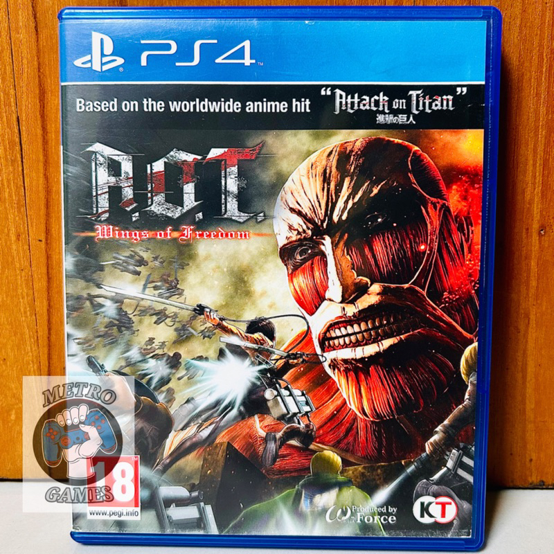 Attack on Titan PS4 Kaset Attack on Titan Wings of Freedom Playstation PS 4 5 CD BD Game Games Aot a