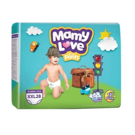 MAMY LOVE BABY DIAPERS PANTS XXL 28 POPOK CELANA BAYI MAMYLOVE
