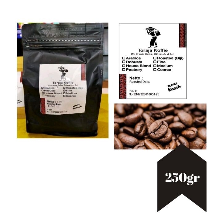 

Toraja Koffie Kopi Arabica Sapan Ranteuma Biji Kopi Bubuk 250 gr Kopi Toraja