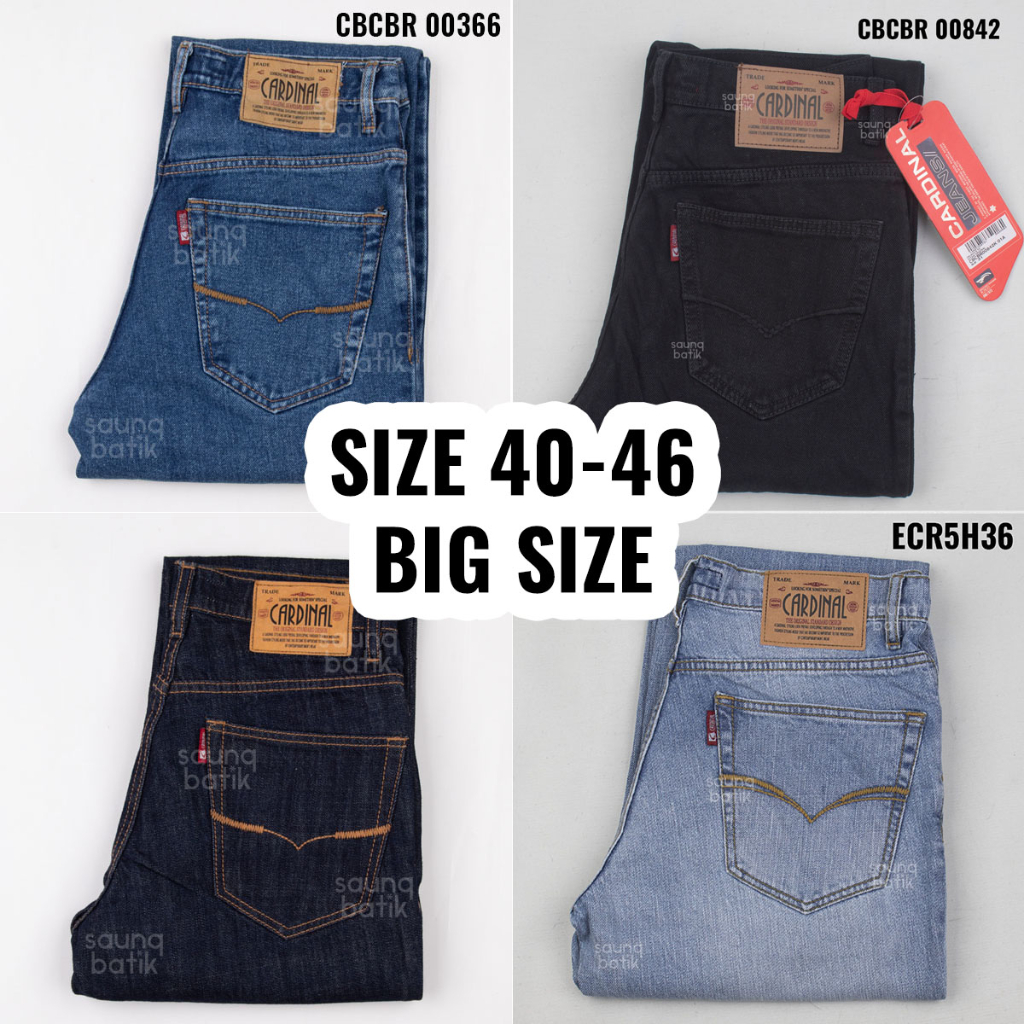 40-46 CARDINAL JEANS CELANA JEANS PRIA BIG SIZE JUMBO