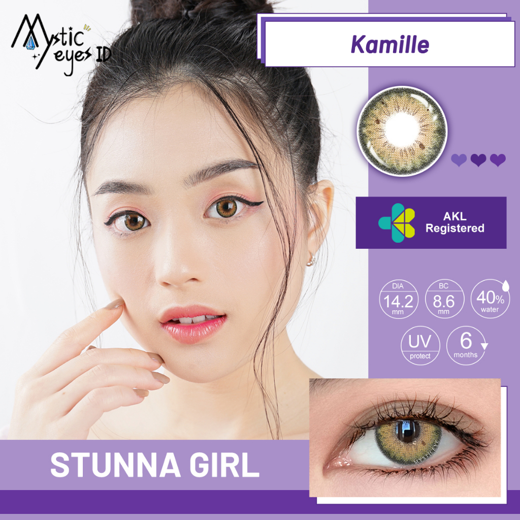 SOFTLENS SOLITAIRE  COLORED LENSES-Stunna Kamille14.2mm